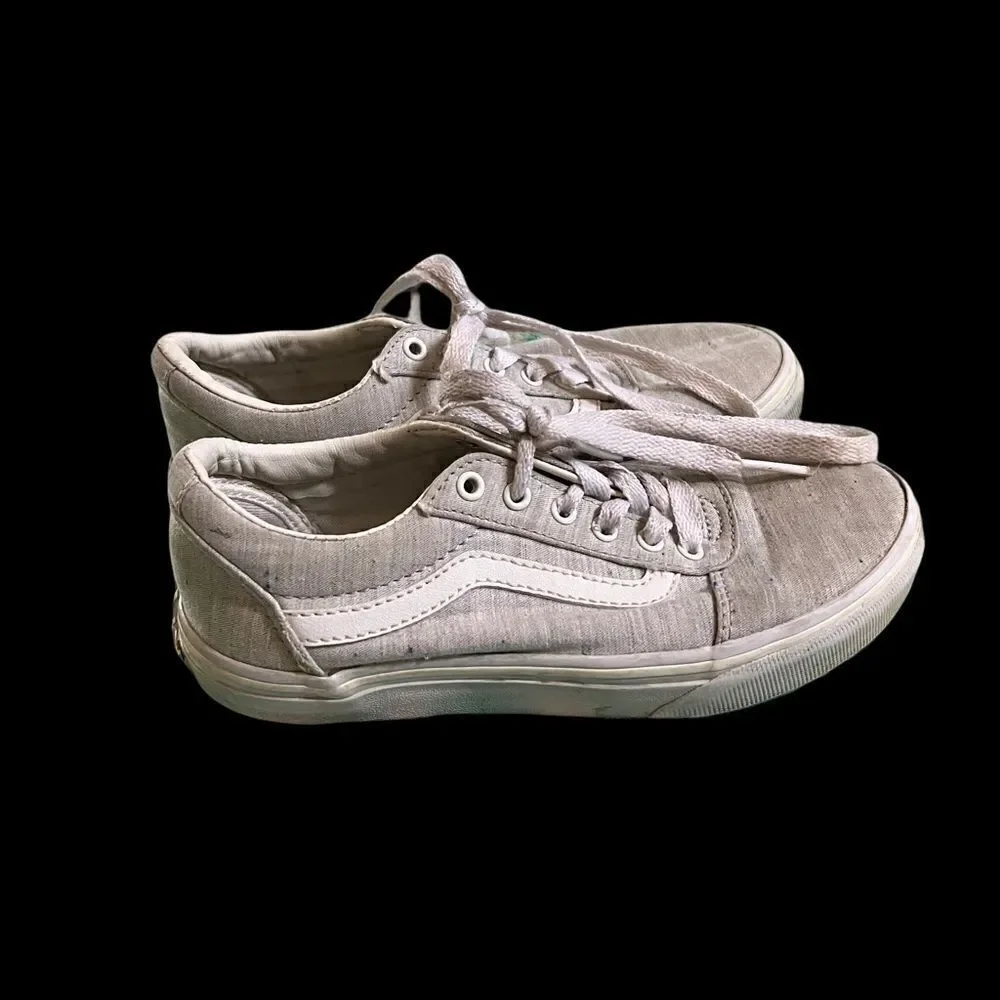 Vans Old‎ Skool Speckle Jersey Grey White Women's 7.5 Skater Shoes